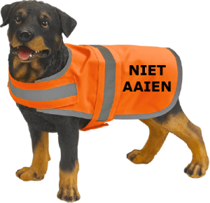 hondenvest niet aaien
